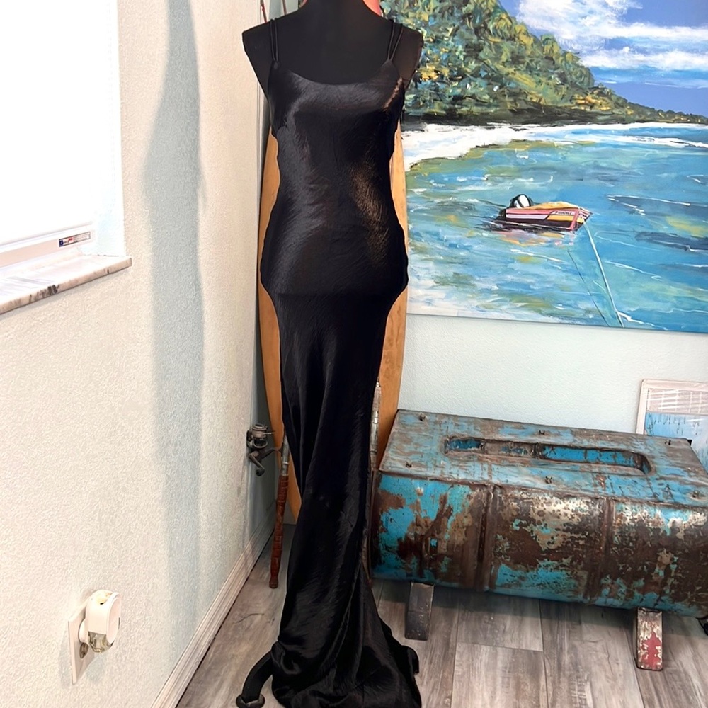 TTYA & Long Tall Sally, Metallic Black Dress, Amazing Piece! Stunning Design, 6T